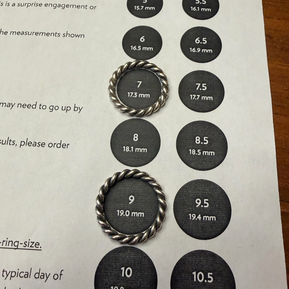 Silver Twisted Rings - Picture 2 of 4